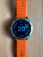 Garmin Fenix 6 Pro Sapphire Titanium, Sieraden, Tassen en Uiterlijk, Sporthorloges, Ophalen of Verzenden, Zo goed als nieuw, Zwart
