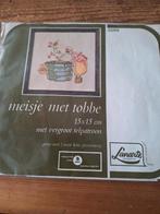 Meisje met de tobbe borduur set., Ophalen of Verzenden, Zo goed als nieuw, Patroon