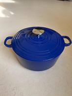 BK blauwe braadpan gietijzer 24 cm / 4,2 liter, Ophalen, Gietijzer, Zo goed als nieuw, Keramische plaat