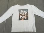 Leuke dunne grijze sweater. Opdruk new york. H&M, 146-152, Kinderen en Baby's, Kinderkleding | Maat 146, Meisje, Trui of Vest