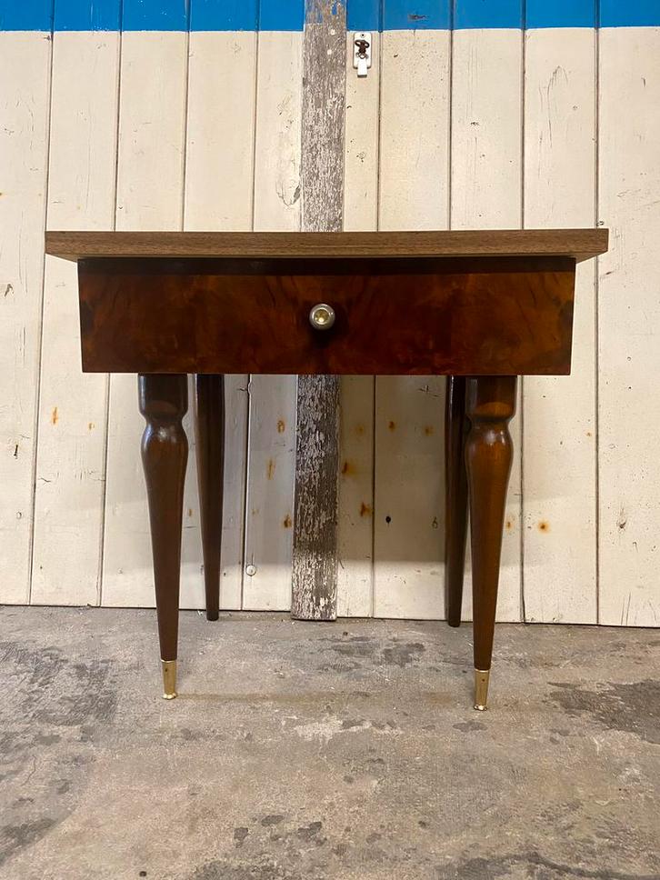 Vintage Frans Kastje, klein kastje, bijzet kastje., Antiek en Kunst, Curiosa en Brocante, Ophalen