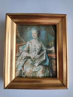 Mooi klein portret op stof van Madame de Pompadour, Ophalen of Verzenden