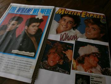 2 plakboeken vol met artikelen WHAM  George Michael Andrew. beschikbaar voor biedingen