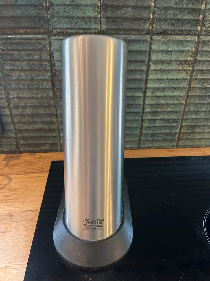 Messenblok Global G8311P RVS, Huis en Inrichting, Keuken | Keukenbenodigdheden, Gebruikt, Ophalen of Verzenden