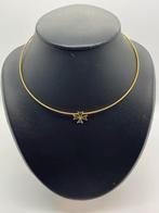 B770 Prachtige zilveren choker Maltezer kruis (deel van set), Ophalen of Verzenden, X, Goud, Zilver