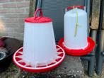 Drinkbak en voerbak kippen., Dieren en Toebehoren, Pluimvee | Toebehoren, Ophalen, Zo goed als nieuw, Drinken en Voederen