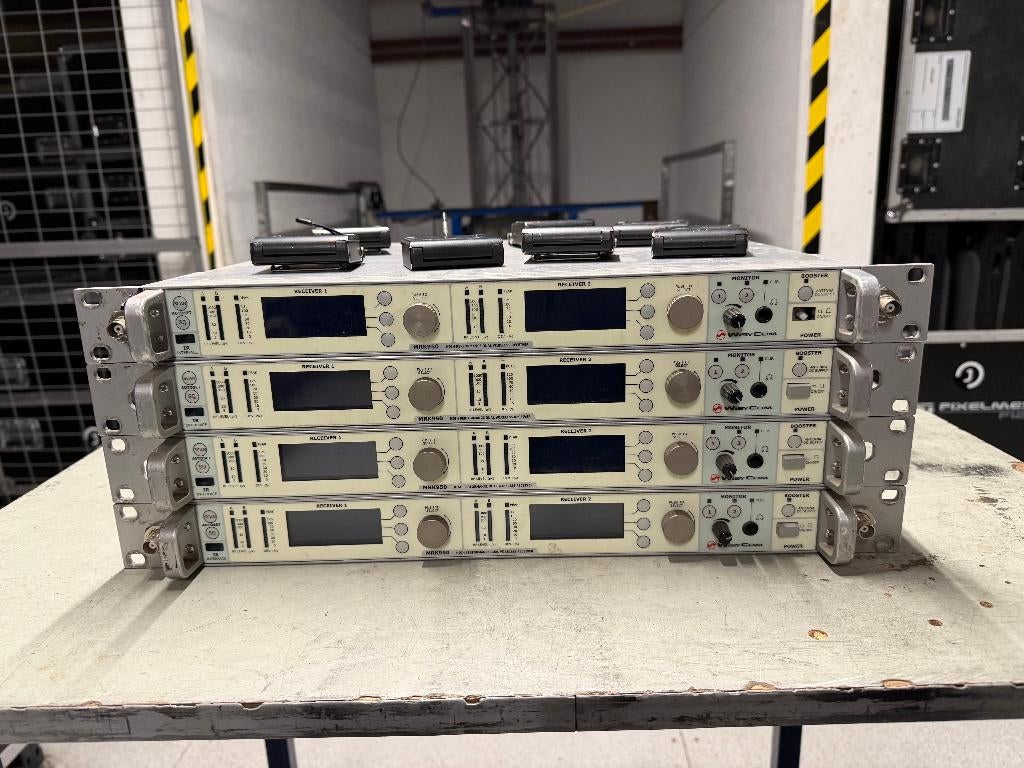 4 x Wisycom MRK950 + 7 x MTP 30 beltpack, Muziek en Instrumenten, Ophalen, Gebruikt, Overige typen, Draadloos