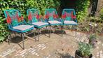 Design tuinstoelen set, Tuin en Terras, Tuinstoelen, Ophalen, Zo goed als nieuw, Metaal, Stapelbaar