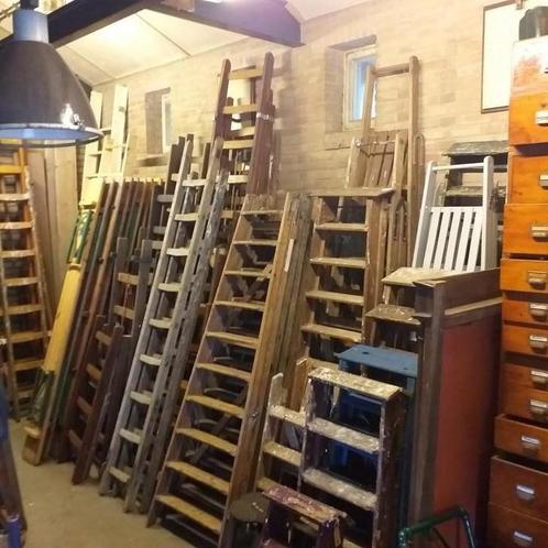 Ladder,  trap , huishoudtrap,  schildersladder vanaf 15,-, Antiek en Kunst, Curiosa en Brocante, Ophalen