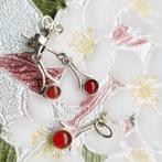 oorstekers en hanger zilver inboedel edelsmid 1979 verfijnd, Overige kleuren, Verzenden, Nieuw, Met edelsteen