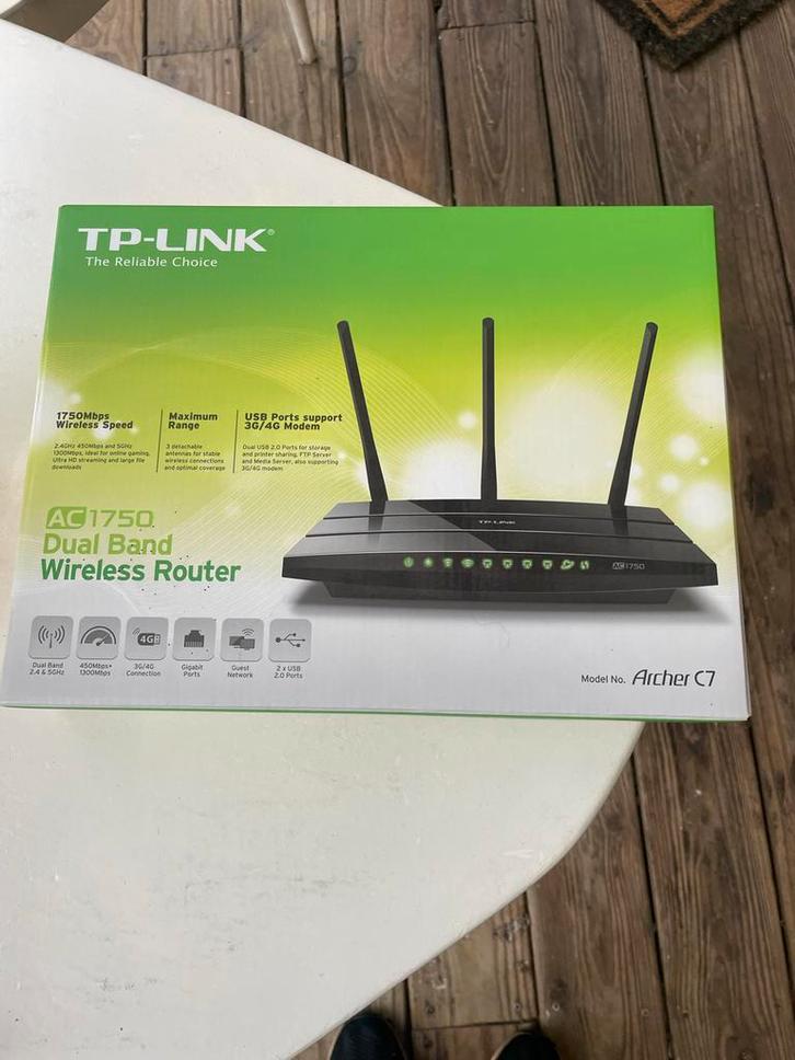 TP-Link Archer C7 Router - Zo goed als nieuw!, Computers en Software, Routers en Modems, Zo goed als nieuw, Router, Ophalen of Verzenden