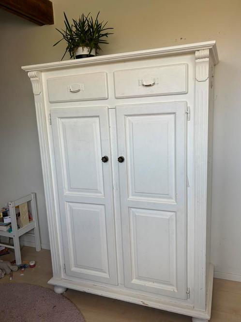 Brocante meidenkast, Kinderen en Baby's, Kinderkamer | Commodes en Kasten, Gebruikt, Kast, 105 cm of meer, 75 tot 100 cm, 50 tot 70 cm