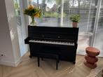 Mooie zwarte piano met kruk te koop, Muziek en Instrumenten, Piano's, Ophalen, Gebruikt, Zwart