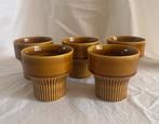 Set van 5 keramieken bekers van Colditz uit de DDR, Ophalen of Verzenden