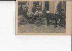 Onbekend Ponywagen met poedels Fotokaart Sassenheim, Ophalen of Verzenden, Voor 1920, Ongelopen, Zuid-Holland