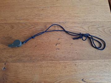 USN green plastic whistle 1944 with lanyard