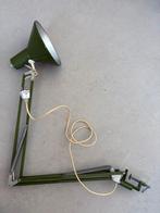 Vintage groene bureaulamp, Ophalen, Gebruikt, Metaal, Minder dan 100 cm