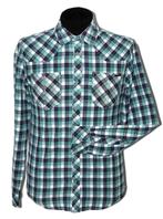 Gsus Industries geruit overhemd, shirt, Mt. S, Verzenden, Halswijdte 38 (S) of kleiner, Groen, Gsus