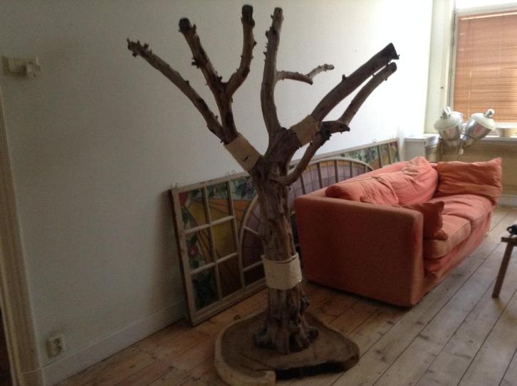 Grote katten-/papegaaienboom, Dieren en Toebehoren, Krabmeubelen, Gebruikt, Krabpaal, Ophalen