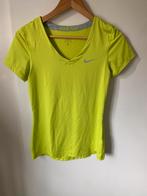 Nike Pro Neon Sport Shirt Maat M, Maat 38/40 (M), Geel, Nike, Ophalen of Verzenden