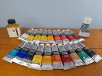 Partij artisan olieverf zgan met 2x medium watervermengbare, Hobby en Vrije tijd, Schilderen, Ophalen of Verzenden, Zo goed als nieuw