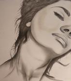 Houtskool tekeningSophia Loren 82x71cm, Minder dan 50 cm, Tekening, Nieuw, Ophalen of Verzenden