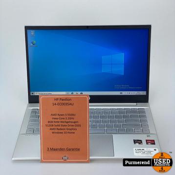HP Pavilion 14-EC0035AU | Ryzen 5 - 8GB - 512GB beschikbaar voor biedingen