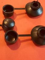 25-100 st zwarte plastic afdekkappen golfplaat schuur, Verzenden, Nieuw