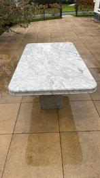 Carrara marmeren tafel 160x90, Tuin en Terras, Tuintafels, Ophalen, Zo goed als nieuw, Rechthoekig, Overige materialen