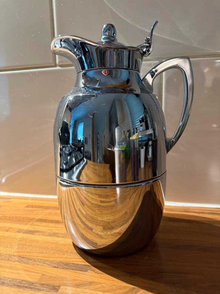 Alfi Juwel thermoskan koffiekan zilver hoogwaardig 1 liter, Huis en Inrichting, Keuken | Keukenbenodigdheden, Gebruikt, Ophalen of Verzenden