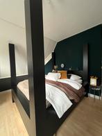 Goossens hemelbed, zwart (zonder matras), Ophalen, Chiqeu, Zwart, Tweepersoons