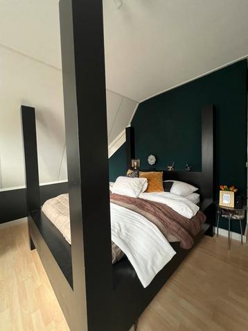 Goossens hemelbed, zwart (zonder matras)