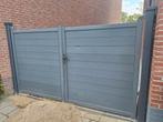 Antraciet aluminium tuinpoort, Tuin en Terras, Ophalen, Gebruikt, 200 cm of meer
