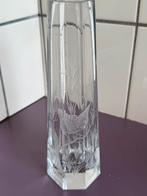 Prof gegraveerd gesigneerd bohemia kristal vaas vogel, Antiek en Kunst, Antiek | Glas en Kristal, Ophalen of Verzenden