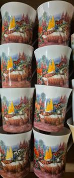 Rode kat elisabethan fine bone china porselein, Ophalen of Verzenden, Zo goed als nieuw, Porselein, Kop en/of schotel