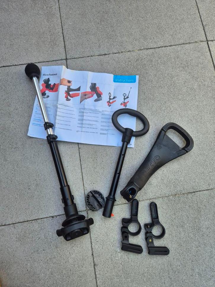 Microstep Micro Duwstang, Zitje & Voetsteun, Fietsen en Brommers, Steps, Gebruikt, Gewone step, Ophalen of Verzenden