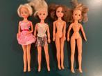 Vintage poppen set fleur jaren 70-80 4 stuks als getoond!, Ophalen of Verzenden, Gebruikt, Pop
