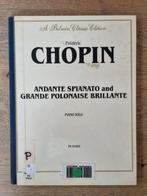 Bladmuziek Chopin - Andante spianato and grande polonaise, Muziek en Instrumenten, Gebruikt, Klassiek, Ophalen of Verzenden, Keyboard