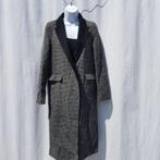 Gaaf zwart wit geblokt lang jasje. Mt XS. Merk Zara, Kleding | Dames, ., Zwart, Ophalen of Verzenden, Zo goed als nieuw