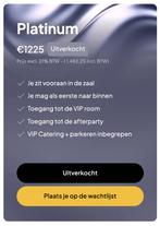Maximum Potential 2025 VIP/Platinum Ticket, Eén persoon