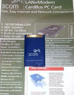 3Com 3C3FEM656-C 100Mbit PCMCIA netwerkkaart LAN + 56K modem, Nieuw, Extern, 3Com, Ophalen of Verzenden