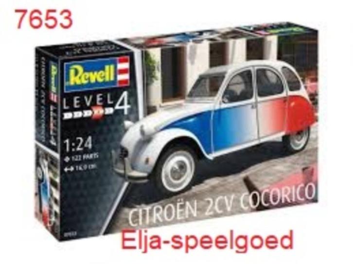 Revell 1:24 Citroen 2CV COCORICO 7653 eend modelbouw auto, Hobby en Vrije tijd, Modelauto's | 1:24, Nieuw, Auto, Revell, Ophalen of Verzenden
