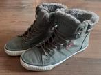 ZGAN! Donker groene half hoge sneaker schoen Maat 37, Ophalen of Verzenden, Zo goed als nieuw, Zwart, Sneakers of Gympen