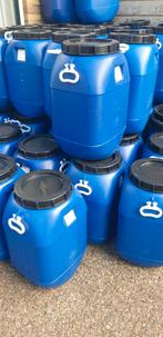 Te koop blauwe ton voerton 50 liter, Ophalen, Vee