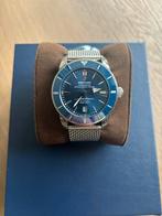 Breitling Superocean Heritage 46mm Blauw 2018, Ophalen, Staal, Gebruikt, Staal