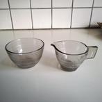 Copier  Jugendstil  glazen roomstel  rookglas, Huis en Inrichting, Ophalen of Verzenden, Zo goed als nieuw, Rond, Glas