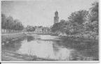 Gezicht op de Peperbus  Zwolle., Ophalen of Verzenden, 1940 tot 1960, Gelopen, Overijssel