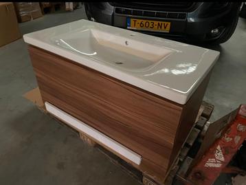 Badmeubel ideal standard 100cm walnut - nieuw beschikbaar voor biedingen