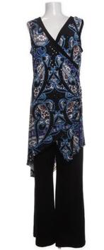 Joseph Ribkoff prachtige zwart/blauwe chique jumpsuit mt 42, Kleding | Dames, Jumpsuits, .., .., Overige kleuren, Maat 42/44 (L)