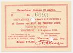 Enschede Noodgeld 25 cent 1914 UNC